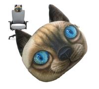 Cojín de coche genérico para asiento de conductor | Decoración de gato lindo, cómodo ergonómico y transpirable | Almohada de coche infantil - para, sueño, conducción, viaje, rutas largas, diario