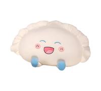 Cojín de comida de inspiración asiática de textura ultra suave | Cojín relleno de sopa con personaje de peluche con cara sonriente para niños dormitorio siesta tiempo regalo decoración
