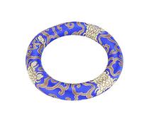 Cojín de Cuenco Canto, Cómodo y Resistente, Almohada Redonda para Meditación y Singing Bowls, 16cm de Seda, Ideal para Hogar y Espacios de Relax（Azul）