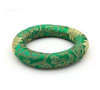 Cojín de cuenco de cristal for cantar, almohadilla de junta tórica de brocado de seda hecha a mano for cáliz de cuenco de sonido, cuenco de Chakra, cuenco tibetano for cantar (Color : Green_11 Inch B
