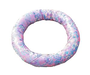 Cojín De Cuenco De Cuenco Tórdica Tórdica Brocado De Seda, Cojín De Anillo De Brocado Hecho A Mano, Tamaños Múltiples Compatibles Con Todos Los Tamaños De Cuencos De Canto, Rosa (Size : 6 INCH)