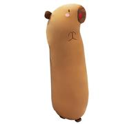 Cojín de cuerpo de felpa - Adorable compañero de dormir calmante,Capybara Peluche Cojín Decorativo,Para Niños Mamá Novia Adultos Adolescentes Sofá Cama Sofá Estudiante Asiento De Coche