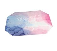 Cojín de descanso de manos para manicura, soporte plegable de poliuretano para arte de uñas, soporte de brazo profesional de salón de uñas, cojín de brazo que ahorra espacio, tapete azul A