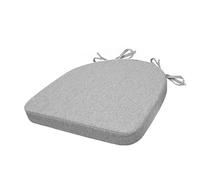 Cojín de diván prémium de 48 x 48 x 5 cm con correas para uso en interiores y exteriores, cómodo cojín resistente a la intemperie para patio, jardín y decoración del hogar