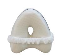 Cojín de entrepierna Cojín entre piernas para dormir Cojín de rodilla Noche. Almohada viscoelástica Almohada para el sueño lateral. Cojín para Rodillas Dormir (Gris) (blanco)