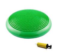 Cojín de equilibrio, cojín de aire Wobble 34cm y bomba de aire - entrenador de postura para fitness, entrenamiento de fuerza, alivio del dolor de espalda, verde