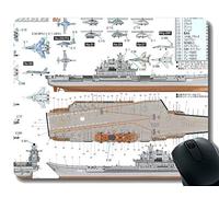 Cojín de Escritorio de Oficina, portaaviones Ruso Almirante Kuznetsov Warship Estera de Juego Grande
