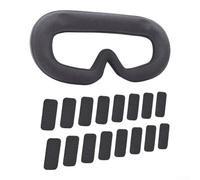 Cojín de esponja suave para DJI Avata 2 Negro Ojo de esponja suave | Tejido repelente al sudor, juegos extendidos para sesiones, control de humedad, tacto suave, mayor comodidad