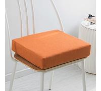 Cojín de espuma viscoelástica para silla, cojín extraíble de 5/8 cm de grosor, 40/45/50 cm, cojín de asiento antideslizante para comedor, jardín, oficina, sillas de cocina, 40 x 40 x 8 cm, color
