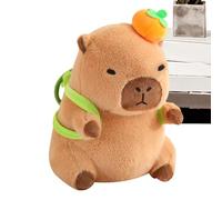 Cojín de Felpa Capybara, portátil con de Tortuga, Animal de compañía | Regalo para cumpleaños, Navidad y Fiesta, para estantería, Oficina, Cama y sofá