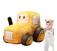Cojín de Felpa Tractor: amortiguación de Animales, Bonita decoración de Las Habitaciones de los niños | Tema de vehículos agrícolas, diseño de automóviles, Suave al Tacto, Accesorio Decorativo par