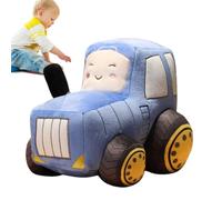 Cojín de Felpa Tractor: amortiguación de Animales, Bonita decoración de Las Habitaciones de los niños | Tema de vehículos agrícolas, diseño de automóviles, Suave al Tacto, Accesorio Decorativo par