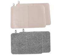 Cojín de fieltro para asiento de sauna, 4 almohadillas absorbentes de agua, funda de cojín de spa, tapete de aislamiento térmico, almohadilla antideslizante Sau-na, felpudos de suelo, tapete protector
