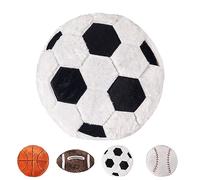 Cojín de fútbol americano de felpa, cojín creativo para pelotas, pelota de felpa suave, cojín de fútbol, cojín de fútbol para amantes del fútbol (invierno futbol, 45 x 45 cm)