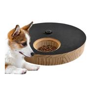 Cojín de genérico para perros de 11,61 x 11,61 x 1,77 pulgadas | with Treat Box Wooden Rotating Scratching Toy | Adjustable Scratching Board for Dogs | for Canine Paw Grooming Trimming Filing Care