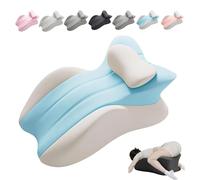 Cojín de glúteos for parejas, cojín de espuma viscoelástica, almohada de apoyo for la cintura for parejas, almohada for apoyar la cintura de adultos en la cama for sentarse y acostarse.(BlueWhite)