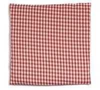 Cojín de huesos de cereza 19 x 19 cm | Tejido orgánico rojo y blanco | Cojín térmico y compresa fría para microondas, horno, congelador