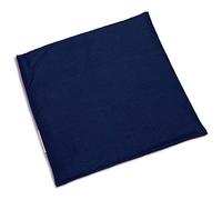 Cojín de huesos de cereza, 24 x 24 cm, color azul oscuro, para calentar y enfriar