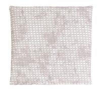 Cojín de huesos de cereza, 24 x 24 cm, color gris y beige, para microondas, horno, congelador