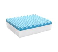 Cojín de Huevo de Espuma Convolucionada Cojín Asiento Almohada Ergonómica Acolchado Antideformación Reparte Carga Reduce Molestias por Largas