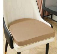 Cojín de jardín grueso en forma de U, impermeable, cojín para silla de jardín al aire libre, para el hogar, cocina, patio, columpio al aire libre (40 x 40 x 5 cm, caqui)