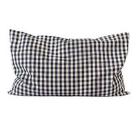 Cojín de lavanda bio 30x20cm, Funda exterior azul y blanco + Funda interior bio blanco natural - Saco perfumado a la LAVANDA - Cojín aromático - Almohada de hierbas