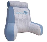 Cojín De Lectura Cama para Sofa Adultos,Cojín Grande para Respaldo De Lectura,Almohada Lectura Cama,Cojín con Respaldo Apoyo Lumbar - Ergonómico Al Leer La(Blue,65x60cm)