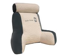 Cojín De Lectura Cama para Sofa Adultos,Cojín Grande para Respaldo De Lectura,Almohada Lectura Cama,Cojín con Respaldo Apoyo Lumbar - Ergonómico Al Leer La(Dark Grey,60x50cm)
