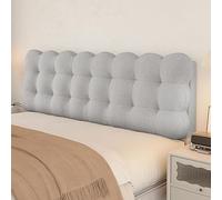 Cojin De Lectura para Cama,Funda para Cabecero De Cama De Matrimonio/Acolchadafunda EláStica De ProteccióN,Funda Protectora para DecoracióN De Dormitorio (Light Gray, 210*60*10cm(No bed head))
