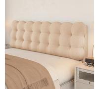 Cojin De Lectura para Cama,Funda para Cabecero De Cama De Matrimonio/Acolchadafunda EláStica De ProteccióN,Funda Protectora para DecoracióN De Dormitorio (Coffee milk, 150*60*10cm(There are bed head))