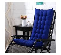 Cojín De Lujo For Sillón Mecedor De Patio con Correas De Seguridad Apoyo Lumbar Alto Extra Grueso For Banco Columpio Reclinable Mueble De Interior(Blue,53 * 170 * 8cm)