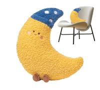 Cojín de luna | Cojín, cojín decorativo de felpa suave para apoyo lumbar dormir cama embarazada mujeres bebé
