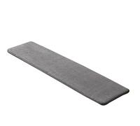 Cojín de madera para silla de comedor con lazos, cojín largo para asiento de cocina para sofá interior, 80 x 35 x 1,5 cm, cómodo y elegante decoración del hogar
