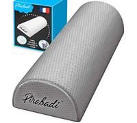 Cojín de memoria con forma de media luna | Cojín ergonómico suave y firme | para espalda piernas rodillas Pies CABEZA ETC... | Top para el embarazo | Aliviar el dolor dorsal | Marca francesa (Gris)