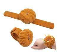 Cojín de muñeca - 22 cm | Cojín de pin con pulsera en forma de calabaza, soporte para pinchos de aguja con correa elástica ajustable para necesidades de costura y acolchado
