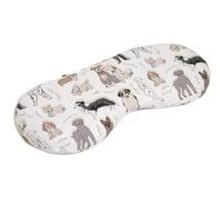 Cojín de ojos ecológico "Love Dog" - Máscara de refrigeración y almohadilla de refrigeración para los ojos. La alternativa natural a la máscara de gel - Almohada de linaza
