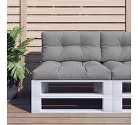 Cojín de paleta gris para exteriores, 70 x 40 x 12 cm, cojín de asiento para sofá, jardín, terraza, interior y exterior