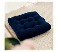 Cojín de Pana Acolchado Cojines Premium Interior Exterior para Cocina Comedor Oficina en casa Tela Duradera diseño poroso Confort Lavable a máquina(Dark Blue,55cm*55cm*9cm)