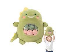 Cojín de peluche - Cojín para animales, cojín para aperitivos de peluche, cojín acolchado extraíble con 6 simpáticos animales de peluche, decoración creativa de la habitación, cojín decorativo para