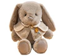 Cojín de peluche conejito, peluche de conejo acolchado, figura conejito con orejas lógicas - Touch Touch Touch Animaje del hábito para niños, niñas, niños, adultos