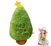 Cojín de peluche para árbol de Navidad, cojín para árbol de Navidad | Decoración navideña para la habitación, simpático cojín para árbol de Navidad creativo en forma de árbol de peluche cojines