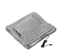 Cojín de piernas USB Suave y cálido USB CALLETA CALETADA Exportación Grado Flanela Flanaje eléctrico con calefacción Liquidación de Manta, calefacción rápida Gris, Lavable, Ideal (Gris foncé)