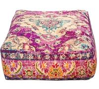 cojín de piso Bohemian Rug - Solo Funda Cuadrada 60x20 cm - Puf de decoración de habitación artesanal de lujo para meditación, yoga y Boho Chic Funda de almohada de piso para asientos