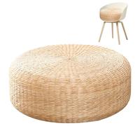 Cojín de piso de tatami - asiento de piso de paja, cojín de asiento japonés | Almohadilla de cojín de asiento de paja tejida natural, estera de sellado transpirable, cojín , pabellón