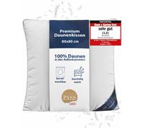 Cojín de plumón 80x80 40x80 45x70 - Cojín de plumón - Almohada de 3 cámaras p...