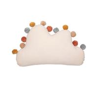 Atmosphera – Cojín infantil Nuage – algodón con pompones – 30 x 50 cm