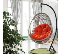 Cojín de ratán RockingCush Egg S HammockPillow Detive para patio al aire libre para columpio (color: A)