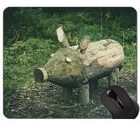 Cojín de ratón antideslizante encantador del juego de la comodidad del cerdo, cojín de ratón divertido lindo del cerdo de jabalí del jabalí