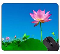 Cojín de ratón antirresbaladizo de Goma antirresbaladizo para Juegos de Lotus Flower - Lotus - Almohadillas de ratón para Juegos Personalizadas con rectángulo