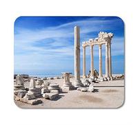 Cojín de ratón Caucho Mini Rectángulo Colorido Antalya Templo de Apolo Ruinas Antiguas Turquía Alfombrilla